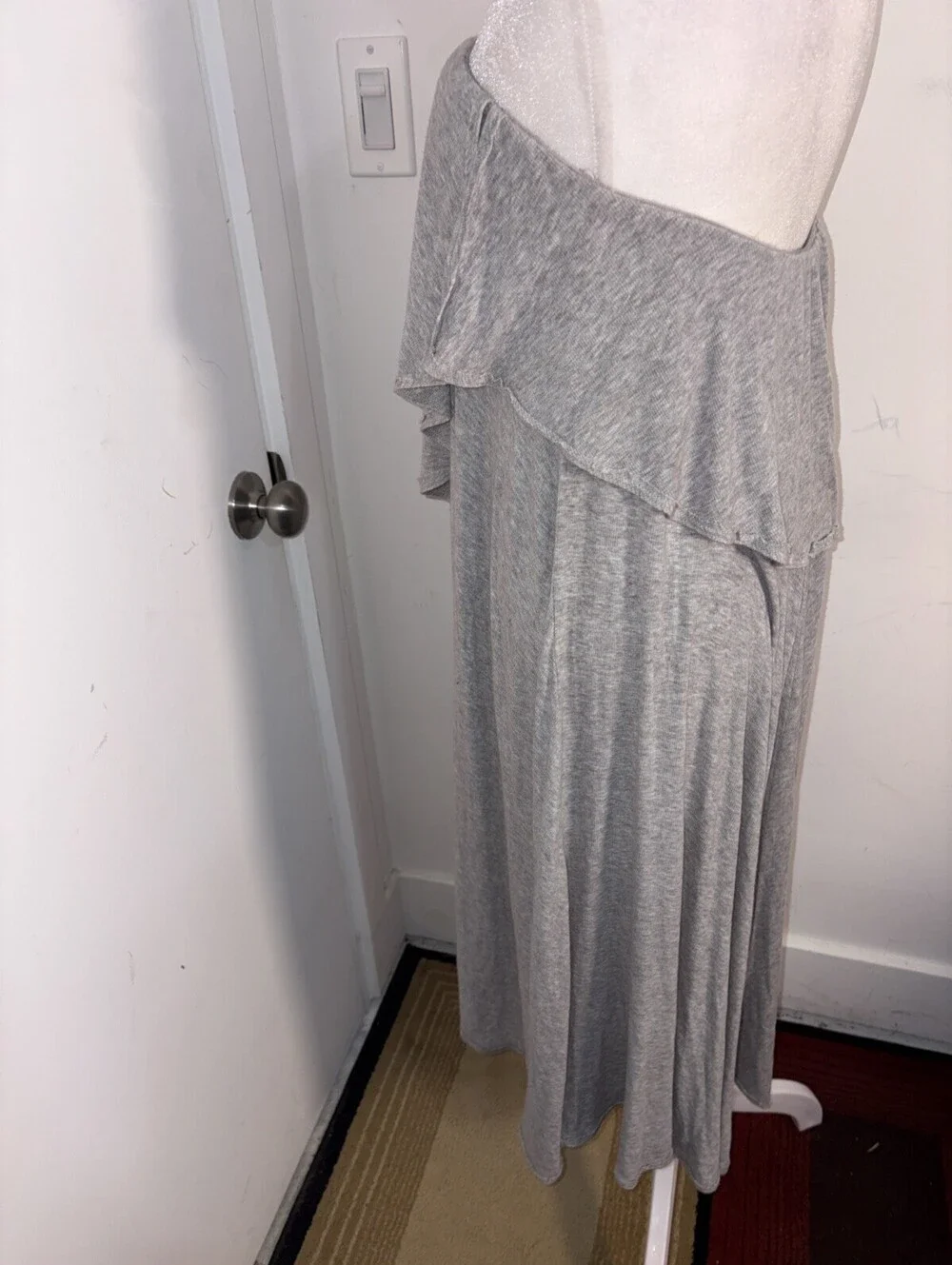 New Free People Layered Wrap Ruffle Maxi Skirt Medium